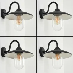 Lampes Vintages & Rétros-hofstein Applique murale d'extérieur Cadeade Anthracite, 1 lumière