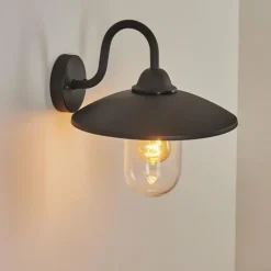 Lampes Vintages & Rétros-hofstein Applique murale d'extérieur Cadeade Anthracite, 1 lumière