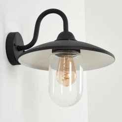 Lampes Vintages & Rétros-hofstein Applique murale d'extérieur Cadeade Anthracite, 1 lumière