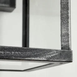 Lampes Vintages & Rétros-hofstein Applique murale d'extérieur Tieva Noir, Argenté, 1 lumière