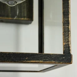 Lampes Dorées-hofstein Applique murale d'extérieur Tieva Brun, Or, 1 lumière