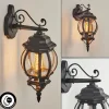 Luminaires Rustiques-hofstein Applique murale d'extérieur Lentua Noir, 1 lumière