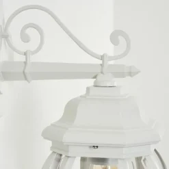 Luminaires Rustiques-hofstein Applique murale d'extérieur Lentua Blanc, 1 lumière