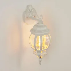 Luminaires Rustiques-hofstein Applique murale d'extérieur Lentua Blanc, 1 lumière