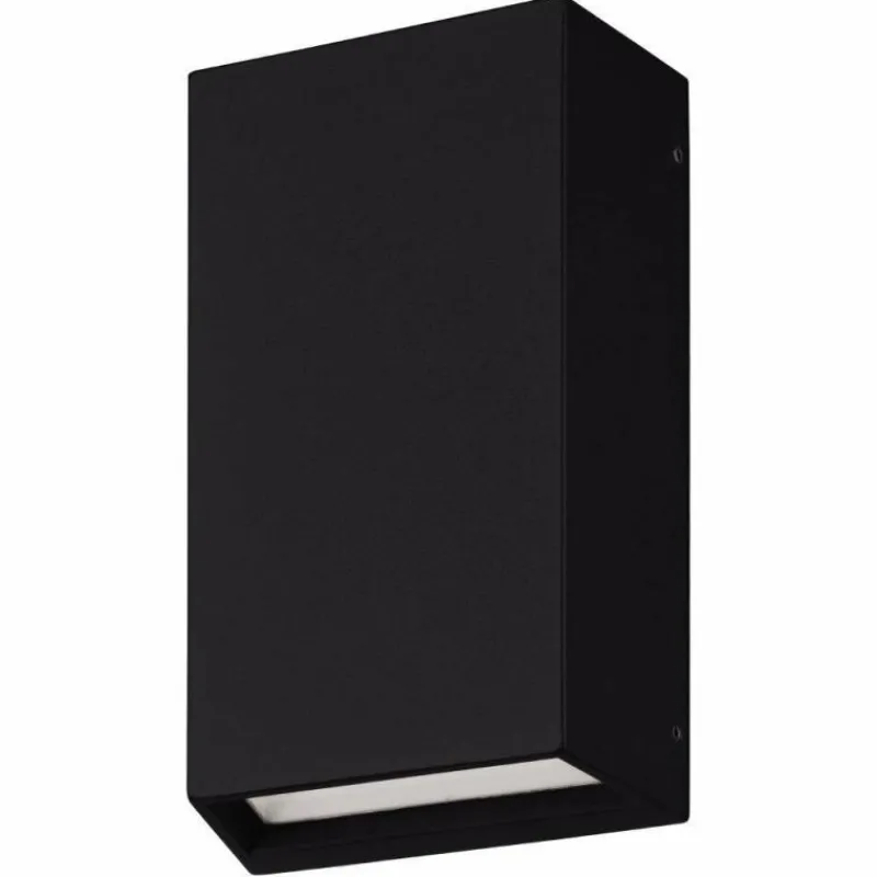 Luminaires Eglo Applique murale d'extérieur Eglo SPONGANO LED Noir, 2 lumières