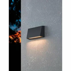 Luminaires Eglo Applique murale d'extérieur Eglo SPONGANO LED Noir, 1 lumière