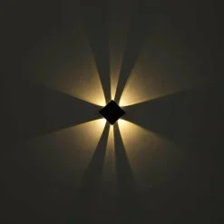 Luminaires Globo Lighting Applique murale d'extérieur Globo SOLAR LED Noir, 1 lumière