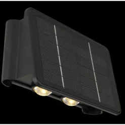 Luminaires Globo Lighting Applique murale d'extérieur Globo SOLAR LED Noir, 1 lumière
