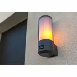 Luminaires Lutec Applique murale d'extérieur Lutec Heros Anthracite, 1 lumière, Détecteur de mouvement