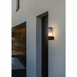 Luminaires Lutec Applique murale d'extérieur Lutec Heros Anthracite, 1 lumière, Détecteur de mouvement