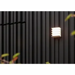 Luminaires Lutec Applique murale d'extérieur Lutec Gridy LED Blanc, 1 lumière