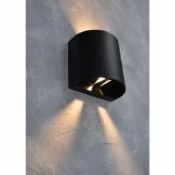 Luminaires Lutec Applique murale d'extérieur Lutec Beams LED Noir, 1 lumière