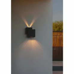 Luminaires Lutec Applique murale d'extérieur Lutec Rialto LED Noir, 2 lumières