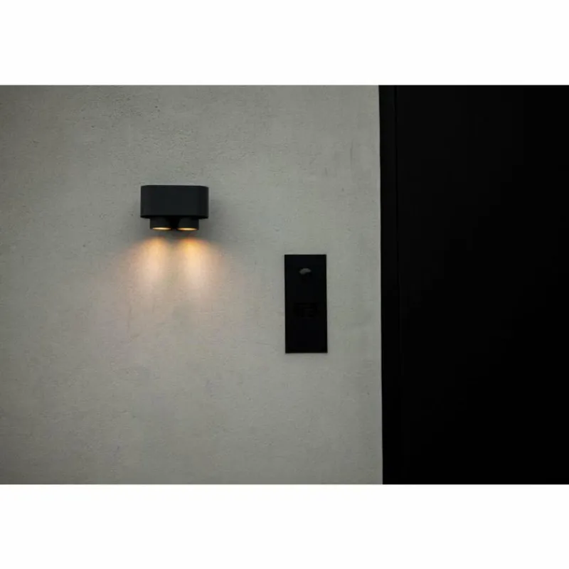 Luminaires Lutec Applique murale d'extérieur Lutec Cypres Anthracite, 2 lumières