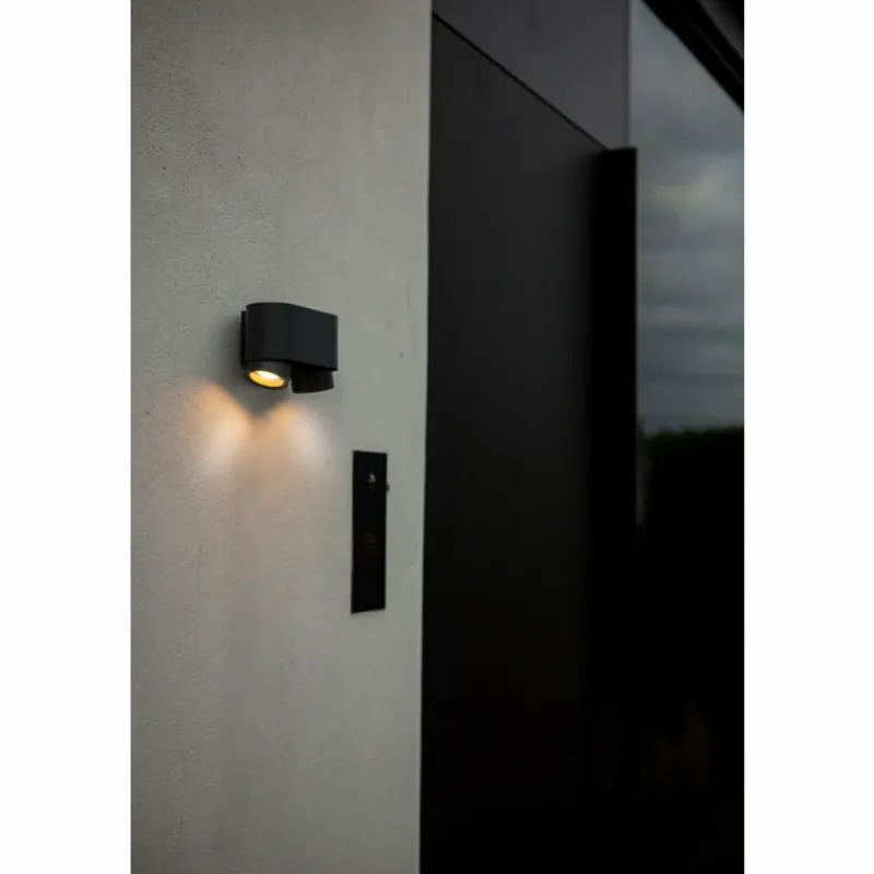 Luminaires Lutec Applique murale d'extérieur Lutec Cypres Anthracite, 2 lumières