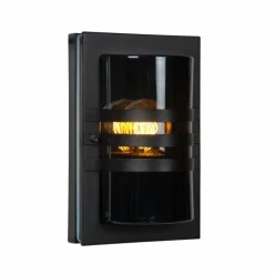Luminaires Lucide Applique murale d'extérieur Lucide PRIVAS Noir, 1 lumière
