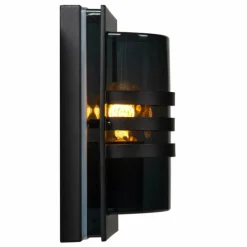 Luminaires Lucide Applique murale d'extérieur Lucide PRIVAS Noir, 1 lumière