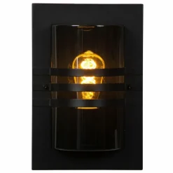 Luminaires Lucide Applique murale d'extérieur Lucide PRIVAS Noir, 1 lumière