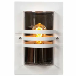 Luminaires Lucide Applique murale d'extérieur Lucide PRIVAS Blanc, 1 lumière