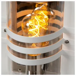 Luminaires Lucide Applique murale d'extérieur Lucide PRIVAS Blanc, 1 lumière