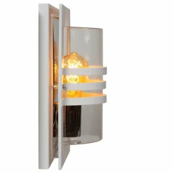 Luminaires Lucide Applique murale d'extérieur Lucide PRIVAS Blanc, 1 lumière