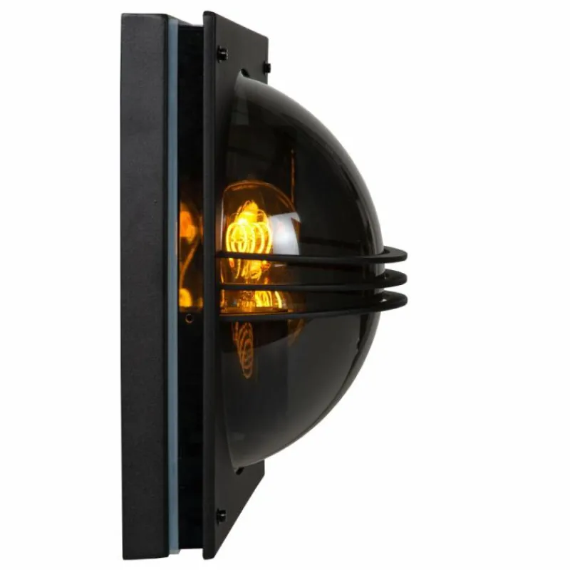 Luminaires Lucide Applique murale d'extérieur Lucide PRIVAS Noir, 2 lumières