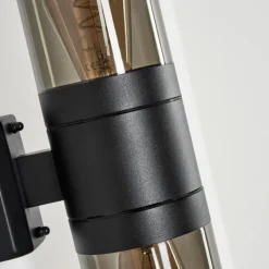 Suspension Verre Fumé-hofstein Applique murale d'extérieur Tolsona Noir, 2 lumières