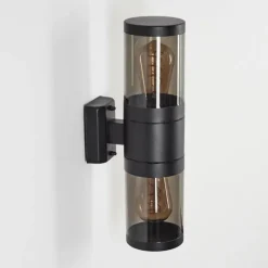 Suspension Verre Fumé-hofstein Applique murale d'extérieur Tolsona Noir, 2 lumières