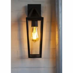 Luminaires Lutec Applique murale d'extérieur Ruoni Noir, 1 lumière