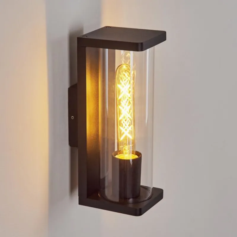 hofstein Applique murale d'extérieur Mataka Noir, 1 lumière