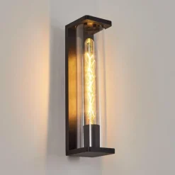 hofstein Applique murale d'extérieur Mataka Noir, 1 lumière