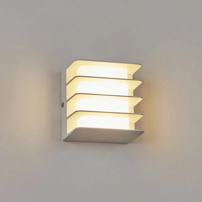 hofstein Applique murale d'extérieur Guichard LED Blanc, 1 lumière