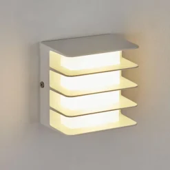 hofstein Applique murale d'extérieur Guichard LED Blanc, 1 lumière