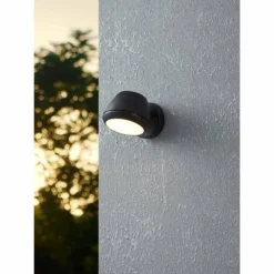 Luminaires Eglo Applique murale d'extérieur Eglo NIVAROLO LED Noir, 1 lumière