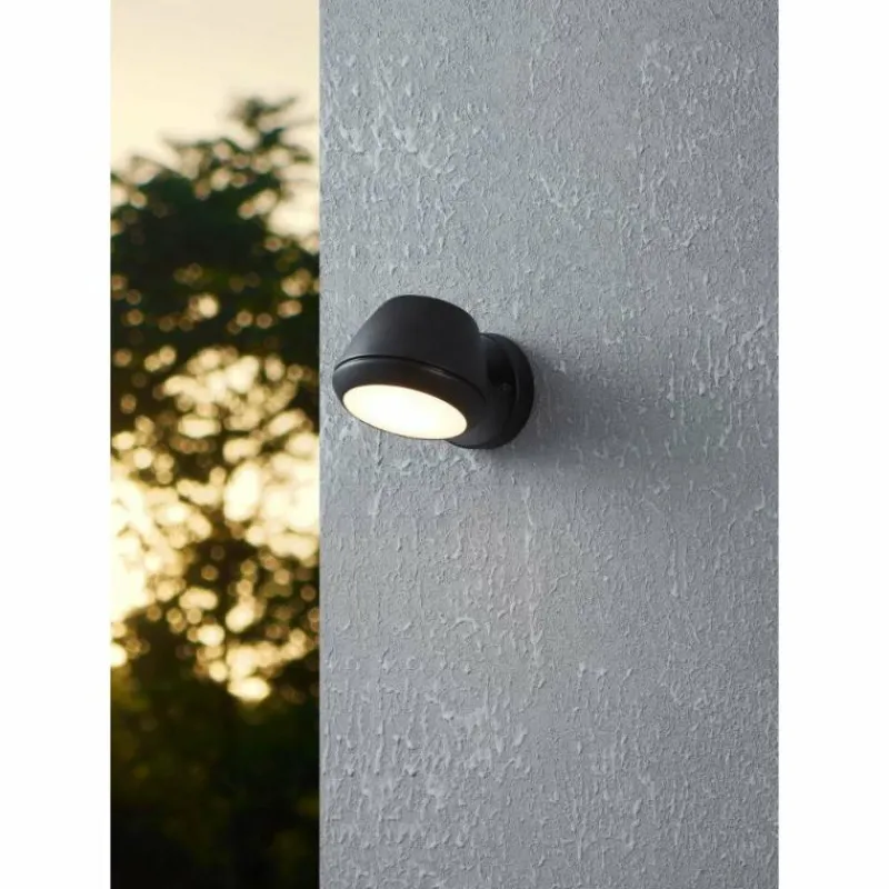 Luminaires Eglo Applique murale d'extérieur Eglo NIVAROLO LED Noir, 1 lumière