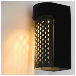 Luminaires Lucide Applique murale d'extérieur Lucide KIRAN LED Noir, 1 lumière