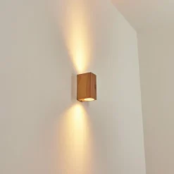Lampes En Bois-hofstein Applique murale d'extérieur Skaabu Couleur bois, 2 lumières