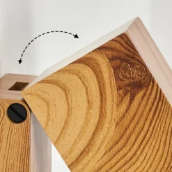 Lampes En Bois-hofstein Applique murale d'extérieur Skaabu Couleur bois, 1 lumière