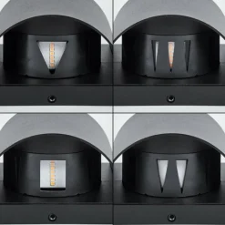 hofstein Applique murale d'extérieur Arteaga LED Noir, 1 lumière