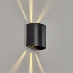 hofstein Applique murale d'extérieur Arteaga LED Noir, 1 lumière