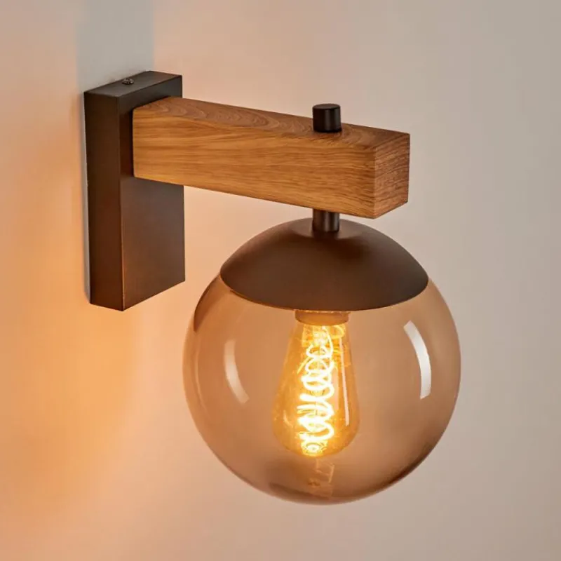 hofstein Applique murale d'extérieur Pampita Couleur bois, 1 lumière