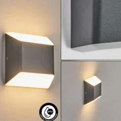 hofstein Applique murale d'extérieur Yobo LED Anthracite, 1 lumière