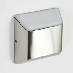 hofstein Applique murale d'extérieur Yobo LED Acier inoxydable, 1 lumière