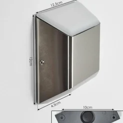 hofstein Applique murale d'extérieur Yobo LED Acier inoxydable, 1 lumière