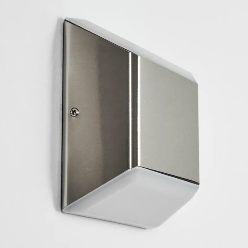 hofstein Applique murale d'extérieur Yobo LED Acier inoxydable, 1 lumière