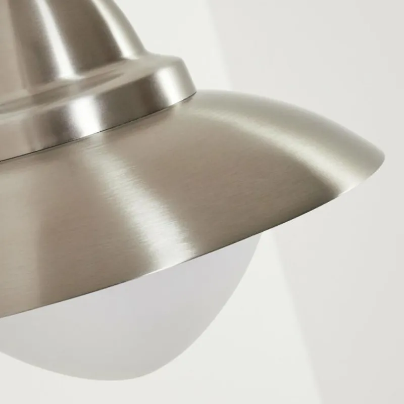 hofstein Applique murale d'extérieur Gielas LED Nickel mat, 1 lumière