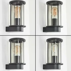 hofstein Applique murale d'extérieur Sumalao Noir, 1 lumière