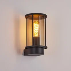 hofstein Applique murale d'extérieur Sumalao Noir, 1 lumière