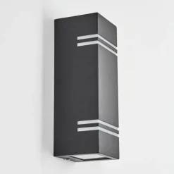 hofstein Applique murale d'extérieur Fokpo LED Noir, 1 lumière