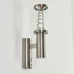 hofstein Applique murale d'extérieur Natalia Acier inoxydable, 2 lumières